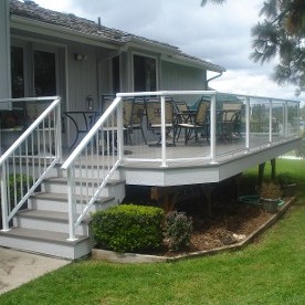 Steps and Deck with Railing